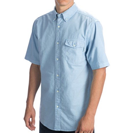 63%OFF メンズカジュアルシャツ ウールリッチシーポートオックスフォードシャツ - ショートスリーブ（男性用） Woolrich Seaport Oxford Shirt - Short Sleeve (For Men)
